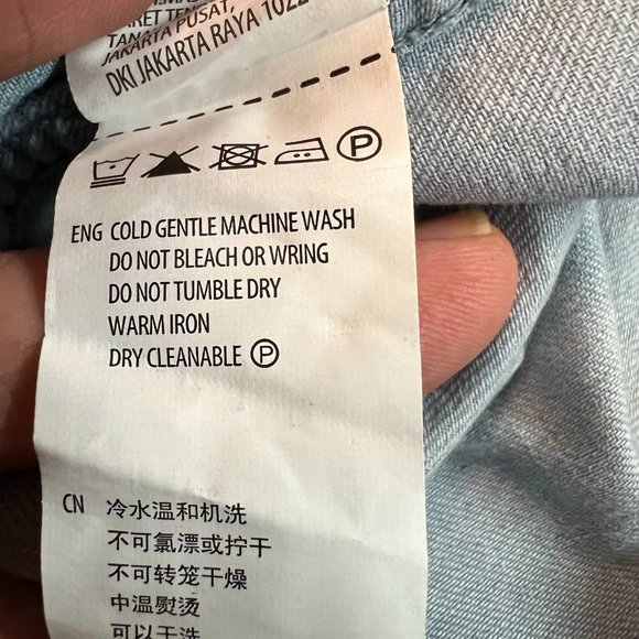 91 Denim Button Down Australian Shirt Mens Size M Blue Cotton Long Sleeve - Picture 7 of 8